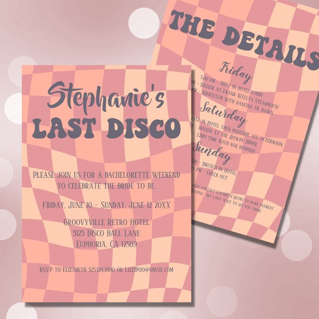 Invitación a la soltera de Last Disco 70 (Subido por el creador)