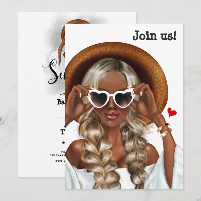Invitación a la soltera de verano (Anverso / Reverso)