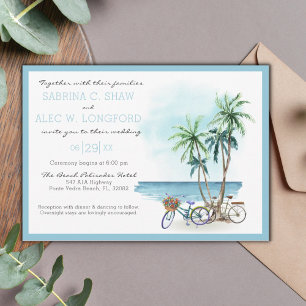 Invitación a la suite Boda costera
