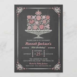 Invitación a la tabla de cromos de cumpleaños de f