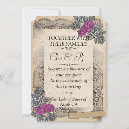 Invitación a la tarjeta Boda rusa