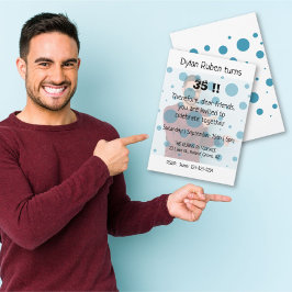 Invitación a la tarjeta de cumpleaños de fotos mod