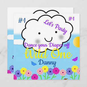 Invitación a la tarjeta de cumpleaños de Wild One