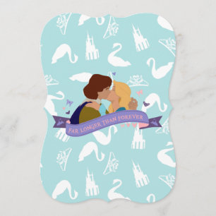 Invitación a la tarjeta de cumpleaños Swan Princes
