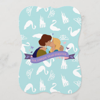 Invitación a la tarjeta de cumpleaños Swan Princes