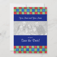 Invitación a la tarjeta fotográfica "Save the Date