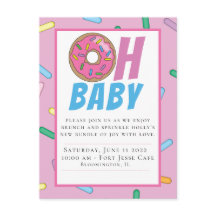 Invitación a la tarjeta postal Baby Shower con sal