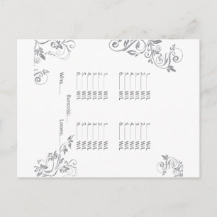 Invitación a la tarjeta postal de Bunco