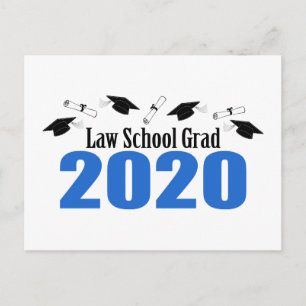 Invitación a la tarjeta postal de grado 2020 de la