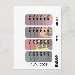 Invitación a la tarjeta postal especial de Bunco