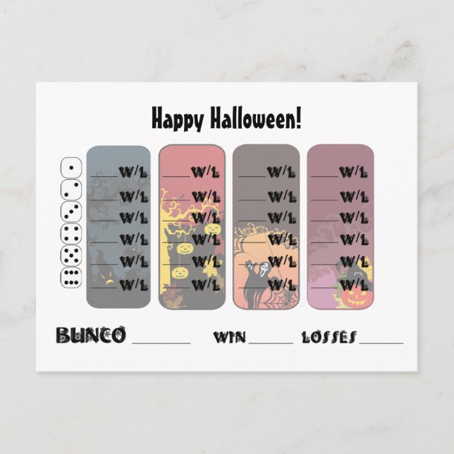 Invitación a la tarjeta postal especial de Bunco (Anverso)