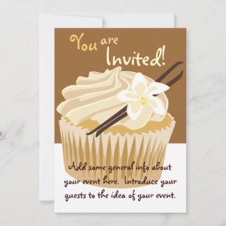 Invitación a la tarta de vainilla