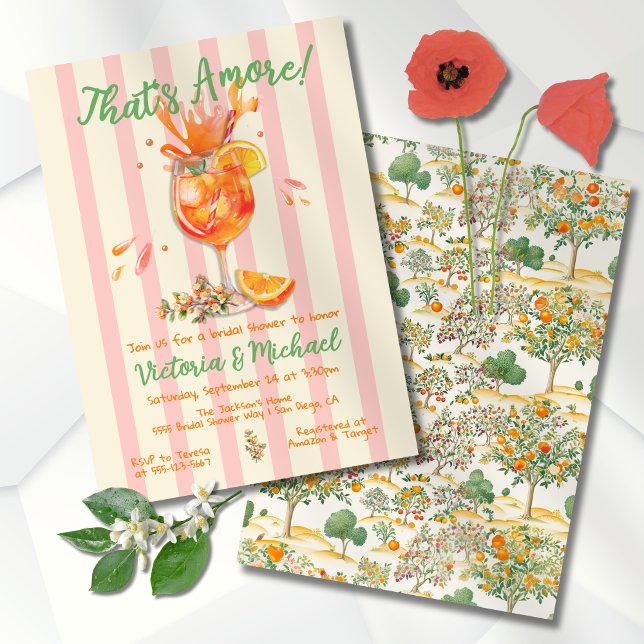 Invitación a la tela de ducha de novia de Amore Sp (Subido por el creador)