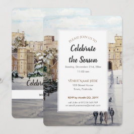 Invitación a la temporada festiva de invierno en e