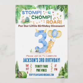 Invitación a la Tercera Fiesta de Cumpleaños de Di