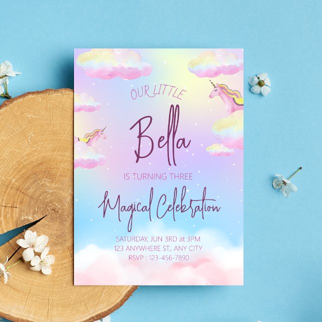 Invitación a la tercera fiesta de cumpleaños de Ra (Front)