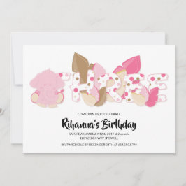 Invitación a la tercera fiesta de cumpleaños del E