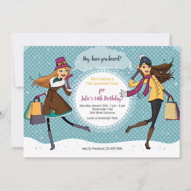 Invitación a la tienda (Anverso)