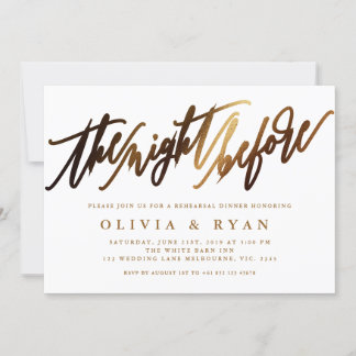 Invitación a la tipografía con guiones elegantes d