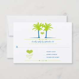 Invitación a la tipografía de Lime y Royal Blue Be