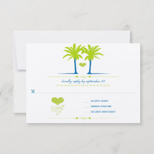 Invitación a la tipografía de Lime y Royal Blue Be