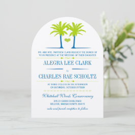 Invitación a la tipografía de Lime y Royal Blue Be