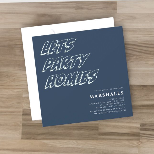 Invitación a la tipografía moderna adolescente fie (Subido por el creador)