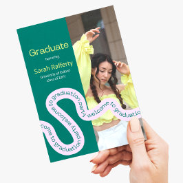 Invitación a la tipografía moderna de color verde