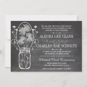 Invitación a la tipografía vintage de Chalkboard M