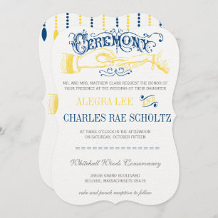 Invitación a la tipografía vintage moderna de la m