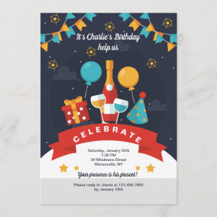 Invitación a la tostada de cumpleaños