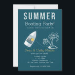 Invitación a la travesía en barco<br><div class="desc">Haga algunos recuerdos este verano disfrutando de un fiesta en bote con amigos. Esta invitación es perfecta para la ocasión. La tarjeta es fácil de personalizar con su redacción, tipo de letra, color de fuente, opciones de forma de papel y elección de seis tipos de papel. ¿No es exactamente lo...</div>