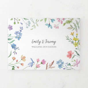 Invitación a la Triple Boda Primavera Floral