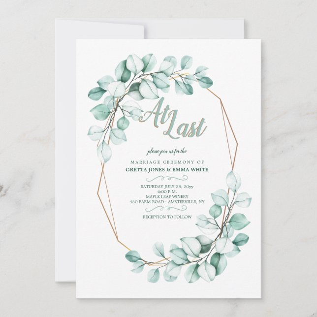 Invitación a la última boda (Anverso)