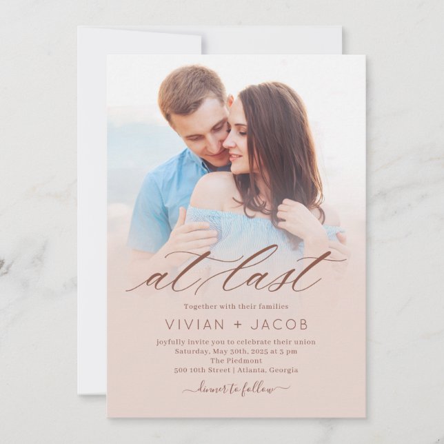 Invitación a la última boda de fotos (Anverso)