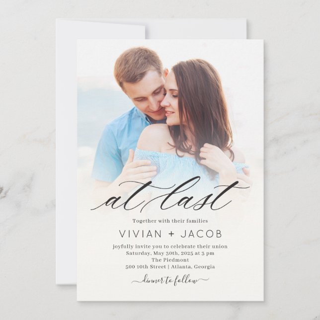 Invitación a la última boda de fotos (Anverso)