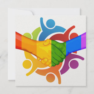Invitación a la unidad 2 manos arcoiris