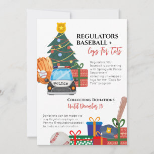 Invitación a la unidad de juguete de los navidades