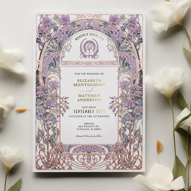 Invitación a la Unión de Amor del Art Nouveau de P (Subido por el creador)