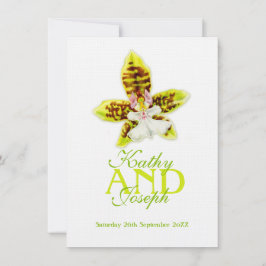 Invitación a la vegetación de la orquídea de Oncid