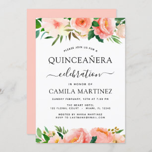 Invitación a la vegetación de la Quinceañera flora