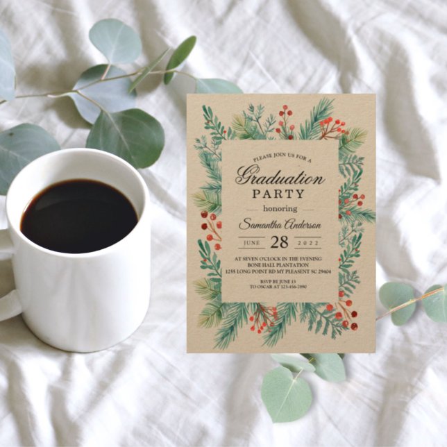 Invitación a la vegetación de marco de hojas de in (Subido por el creador)