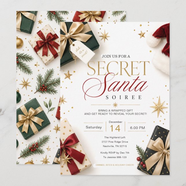 Invitación a la Velada de Santa Secreto (Anverso / Reverso)
