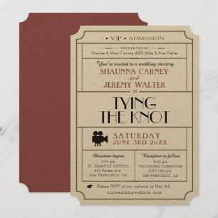 Invitación a la venta de entradas para bodas/Tema