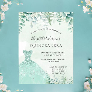 Invitación a la vestimenta forestal encantada de Q