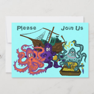 Invitación a la vida submarina del tesoro enterrad