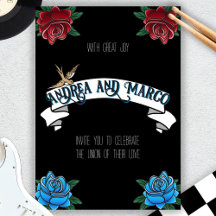 Invitación a la vieja escuela del tatuaje blanco y