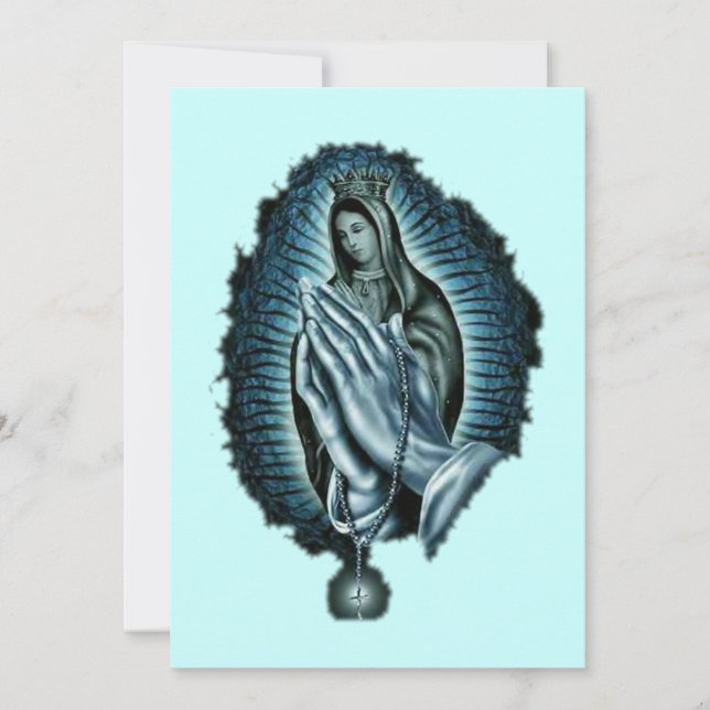 Invitación a la Virgen María de la Oración Púrpura (Anverso)