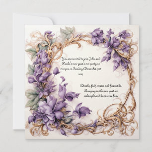 Invitación a la víspera de Año Nuevo