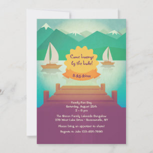 Invitación a la vista de lago